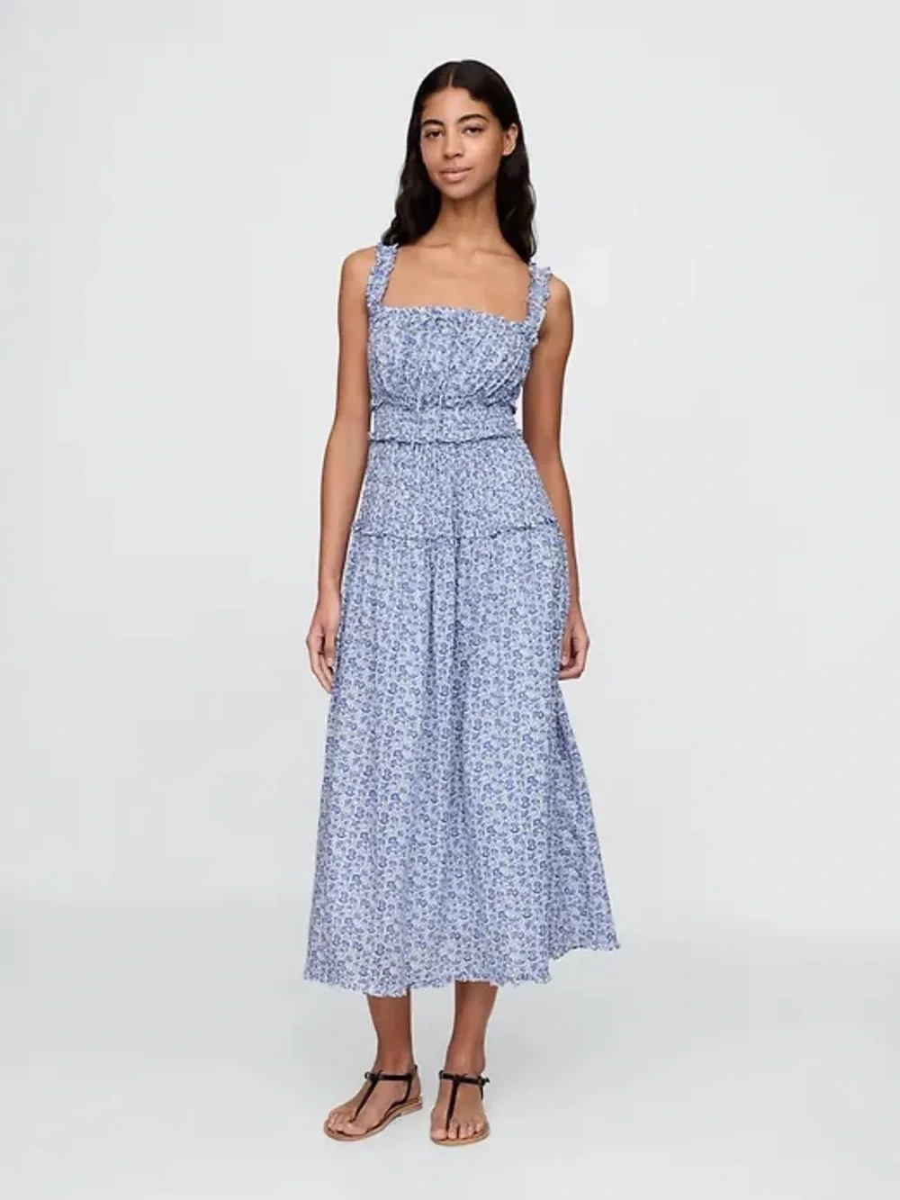 GAP X DOEN Floral Midi Dress - Picture 1 of 3